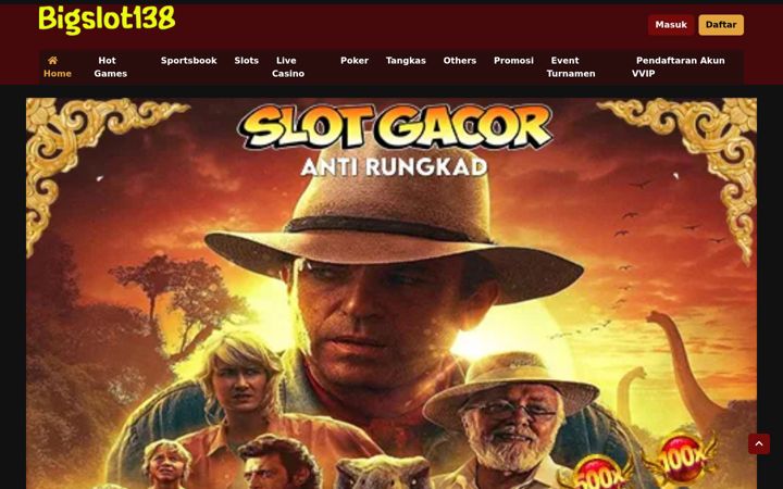 Screenshot of bigslots138.com