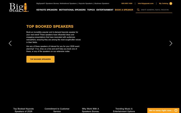 Screenshot of bigspeak.com