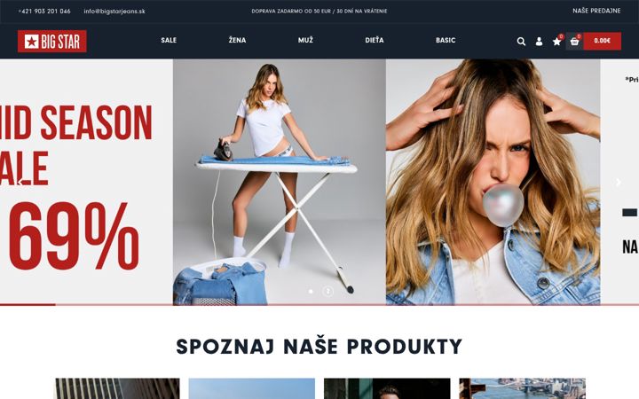 Screenshot di bigstarjeans.sk