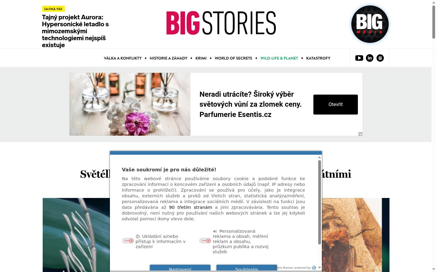 Screenshot tal-banner tal-kunsens muri qabel kwalunkwe interazzjoni