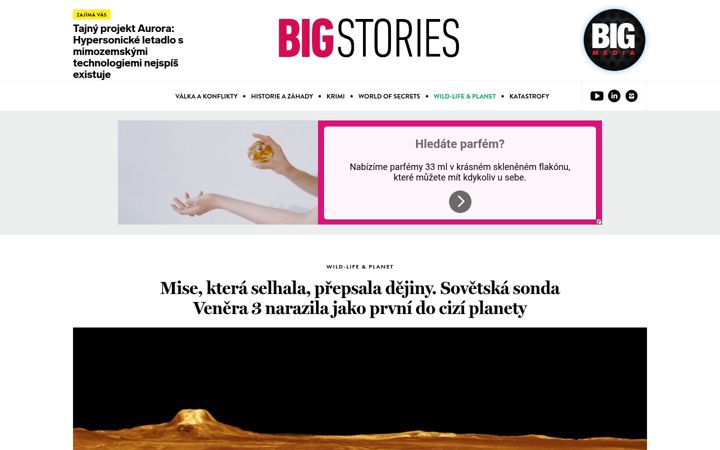 Screenshot of bigstories.cz