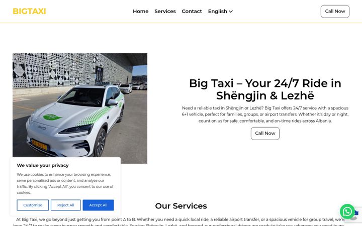 Screenshot of bigtaxi-lezhe.com
