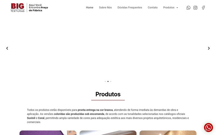 Screenshot of bigtexturas.com.br