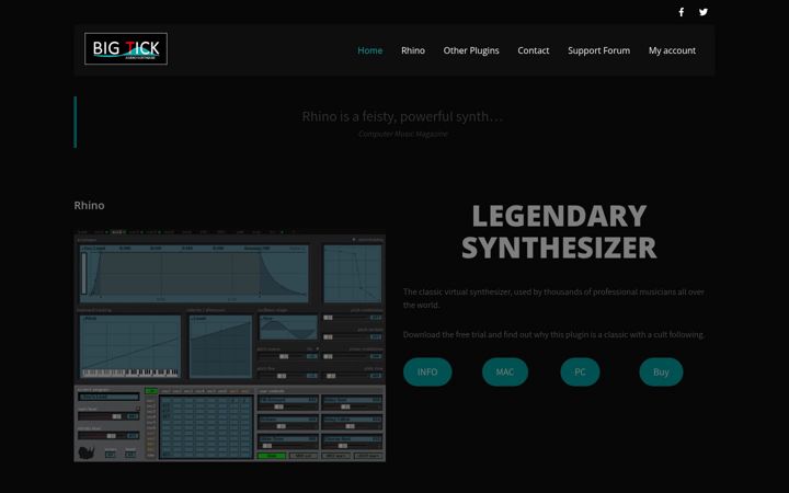 Screenshot of bigtickaudio.com