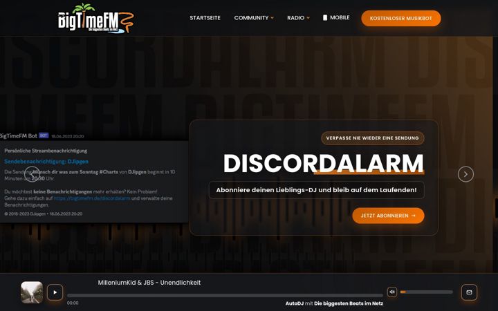 Screenshot of bigtimefm.de