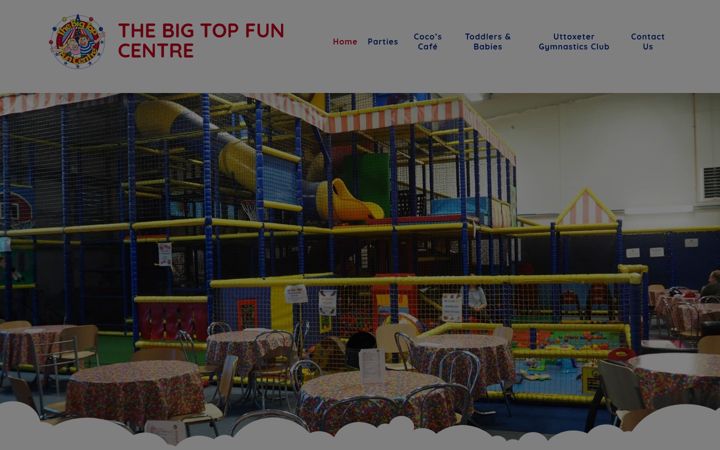 Screenshot van bigtopfuncentre.co.uk