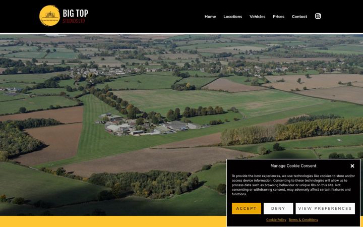 Screenshot of bigtopstudios.co.uk