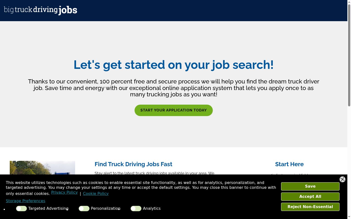 Zrzut ekranu banera zgody wyświetlanego przed jakąkolwiek interakcją