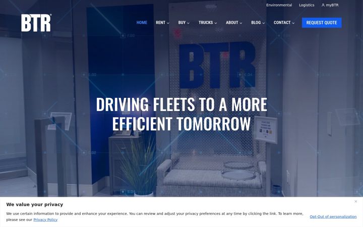 Screenshot of bigtruckrental.com