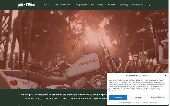 Екранна снимка на bigtwinspain.es