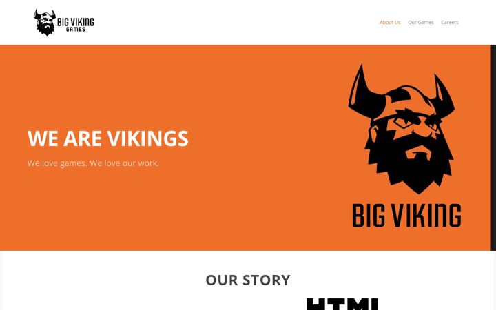 Screenshot of bigvikinggames.com