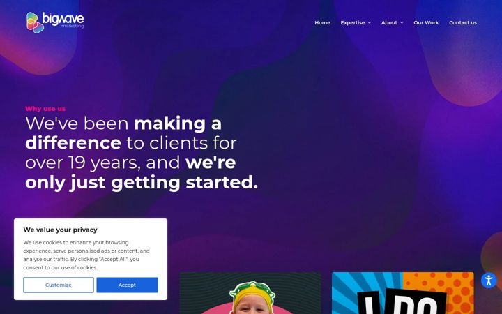 Screenshot of bigwave.co.uk
