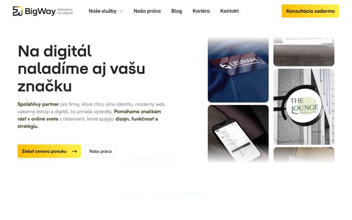 Screenshot of bigway.sk