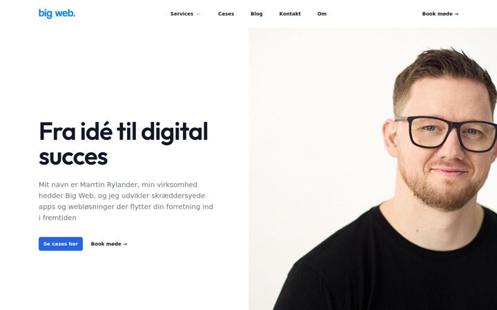 Screenshot of bigweb.dk