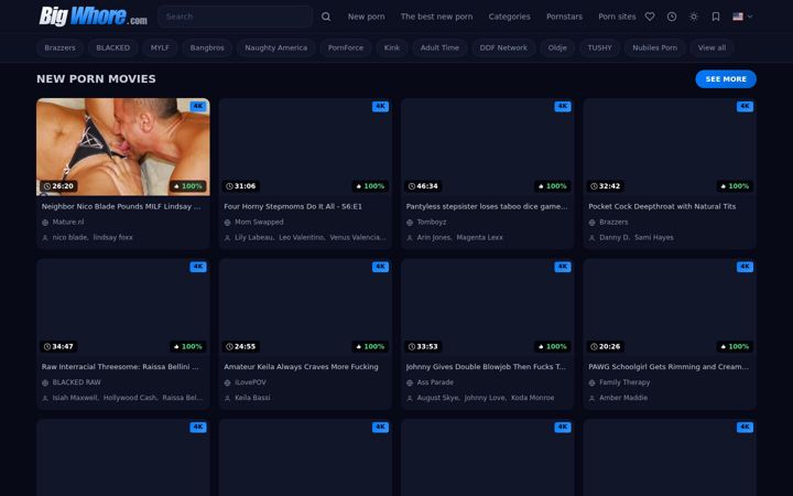 Screenshot of bigwhore.com