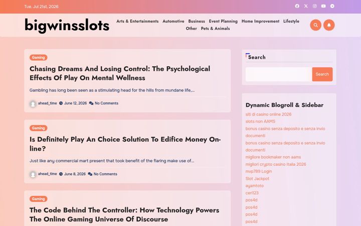 Screenshot of bigwinsslots.net