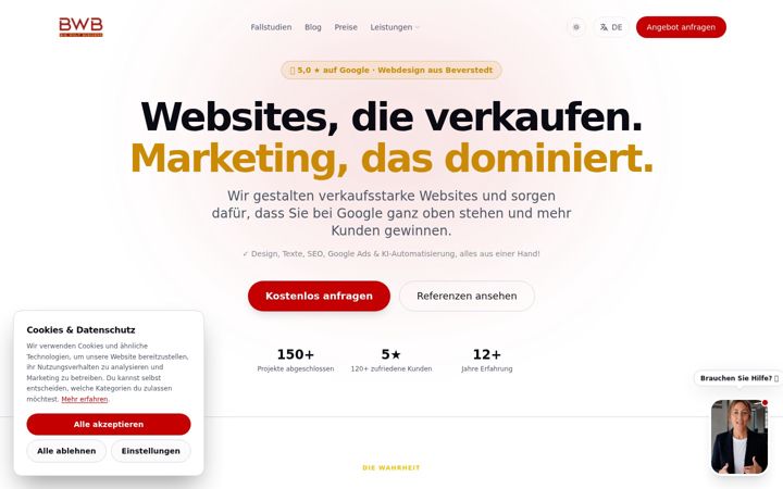 Screenshot of bigwolfbusiness.com
