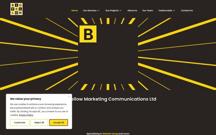 Screenshot of bigyell.co.uk