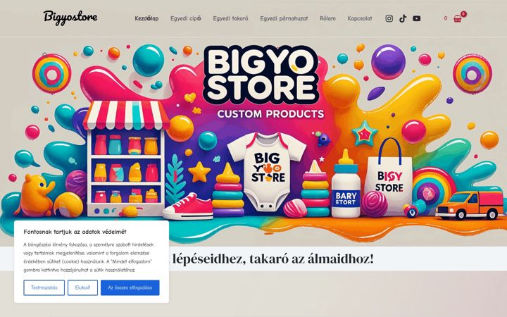 Skærmbillede af bigyoofficial.hu