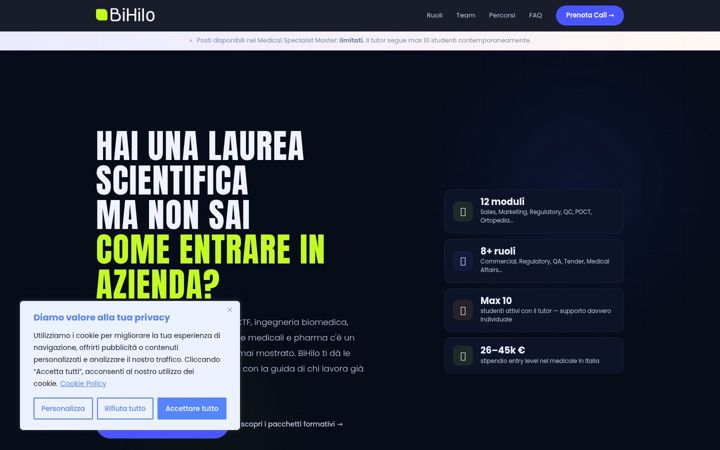 Screenshot of bihilo.com