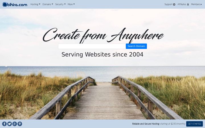 Screenshot of bihira.com