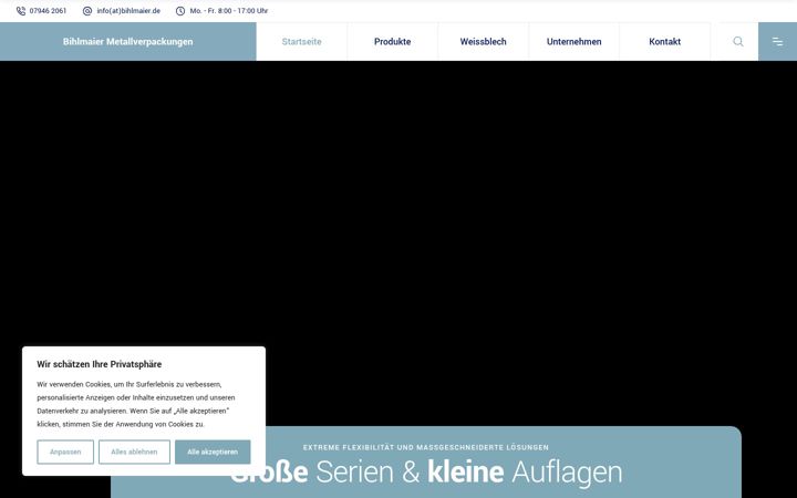 Screenshot of bihlmaier.de