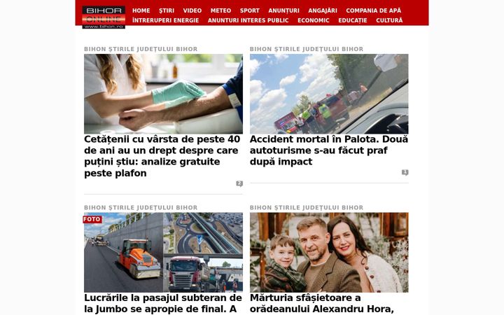 Screenshot of bihon.ro