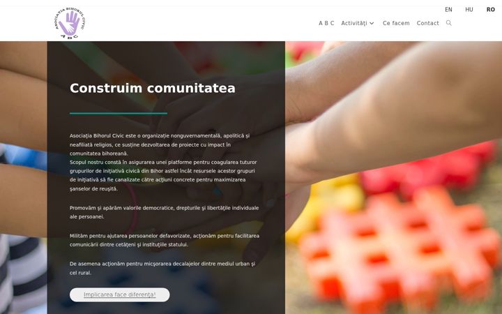 Screenshot di bihorulcivic.ro