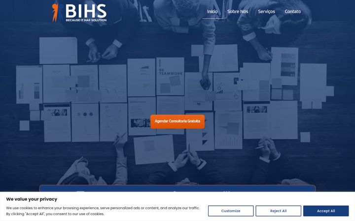 Screenshot of bihs.com.br
