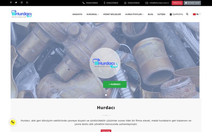 Screenshot di bihurdaci.com.tr