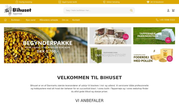 Screenshot of bihuset.dk