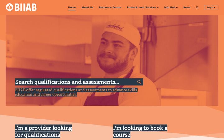 Screenshot of biiab.co.uk