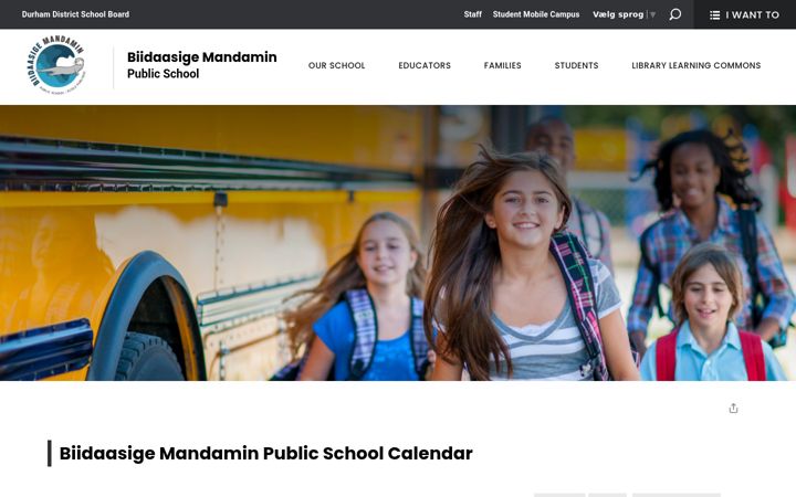 Captura de ecrã de biidaasigemandamin-calendar.ddsb.ca