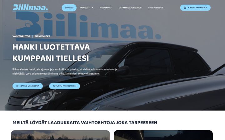 Captură de ecran a biilimaa.fi