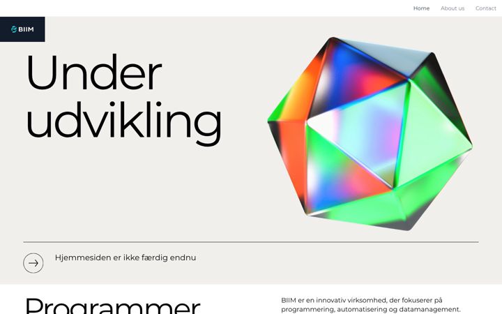 Screenshot of biim.dk
