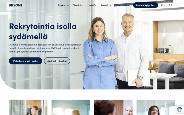 Screenshot of biisoni.fi