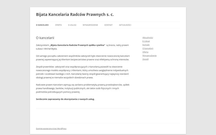 Screenshot of bijatakancelaria.pl