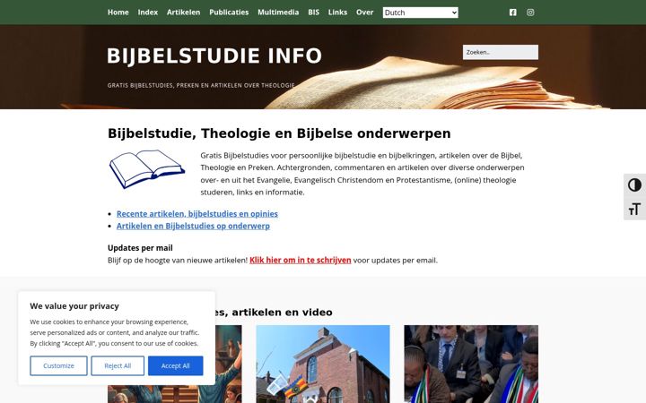 Screenshot of bijbelstudie.info