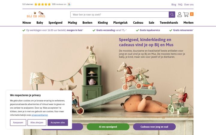 Snímek obrazovky bijenmus.nl