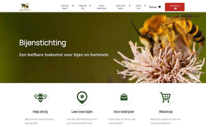 Snímek obrazovky bijenstichting.nl