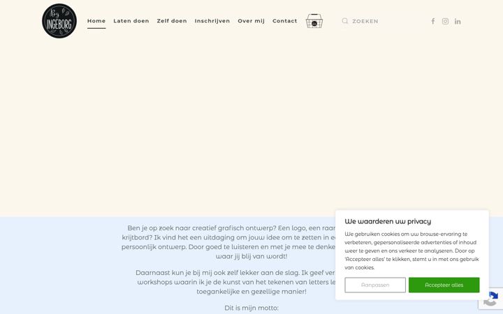 Screenshot ta' bijingeborg.nl