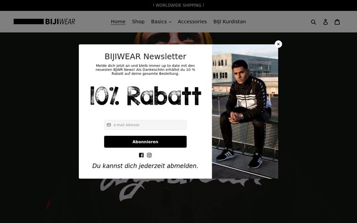 Screenshot of bijiwear.de