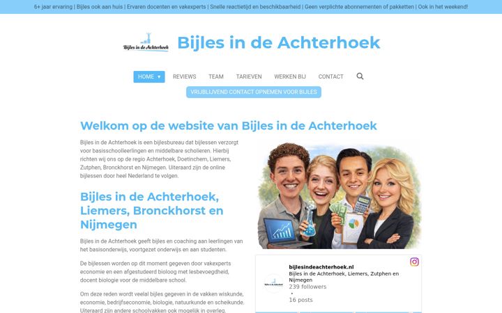 Screenshot of bijlesindeachterhoek.nl