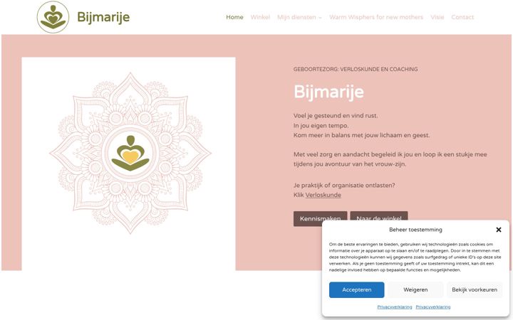 Screenshot ta' bijmarije.nl