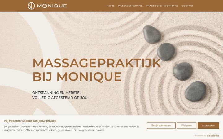 Screenshot of bijmonique.com