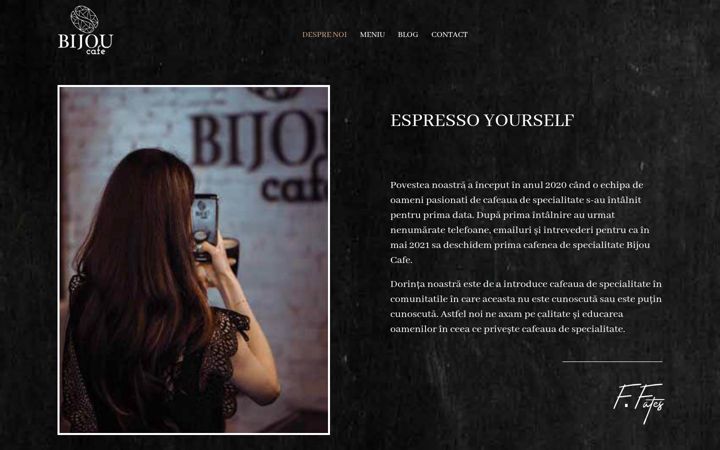 Screenshot of bijoucafe.ro