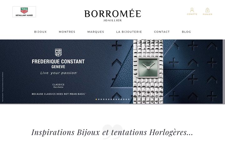 Skjermbilde av bijouterie-borromee.fr