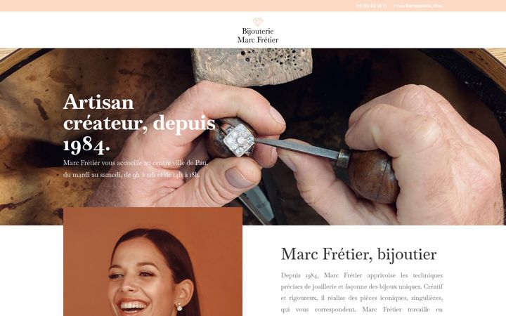 Screenshot of bijouteriefretier.fr