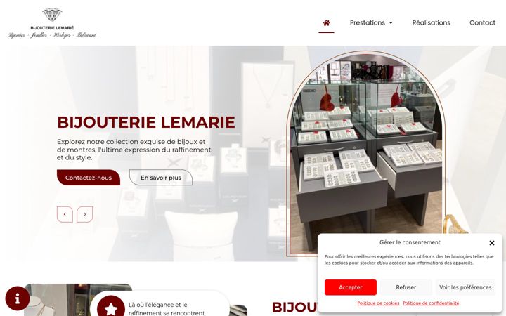 Skjermbilde av bijouterielaurentlemarie.fr
