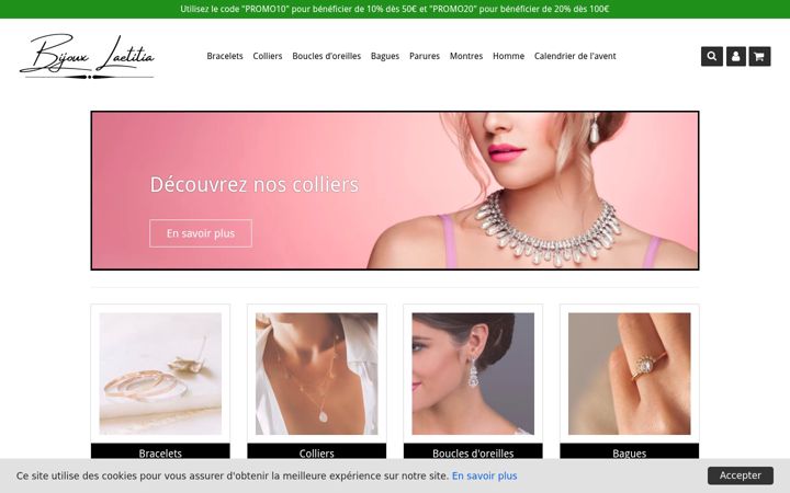 Screenshot of bijoux-laetitia.com